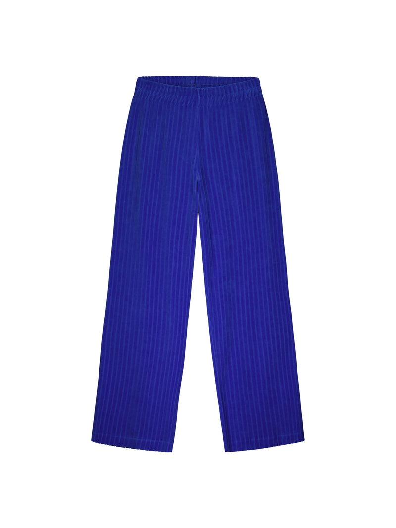 Aikuisten veluurihousut, dazzling blue
