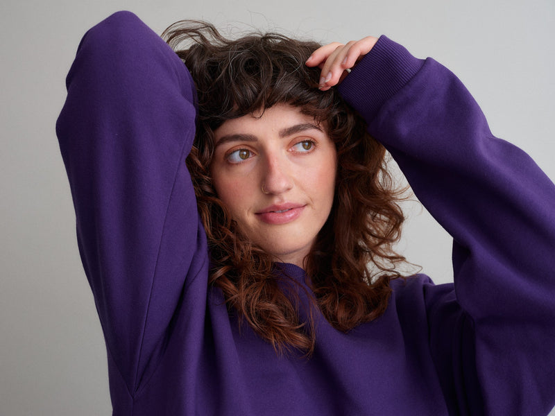 Superpower oversize collegepaita, violet indigo, aikuiset