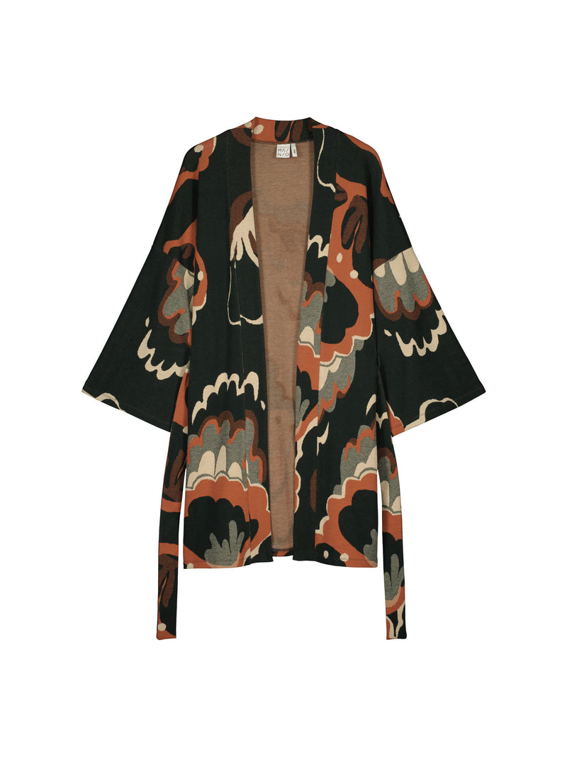 Seashell jacquard kimonotakki