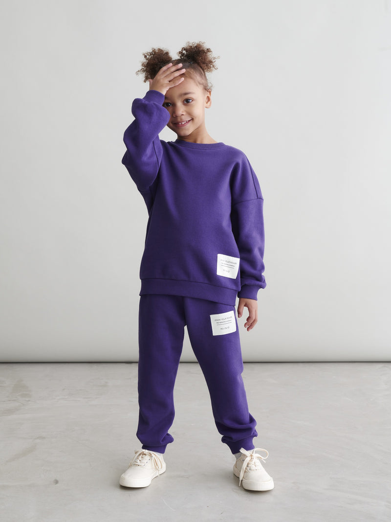 Superpower collegehousut, violet indigo
