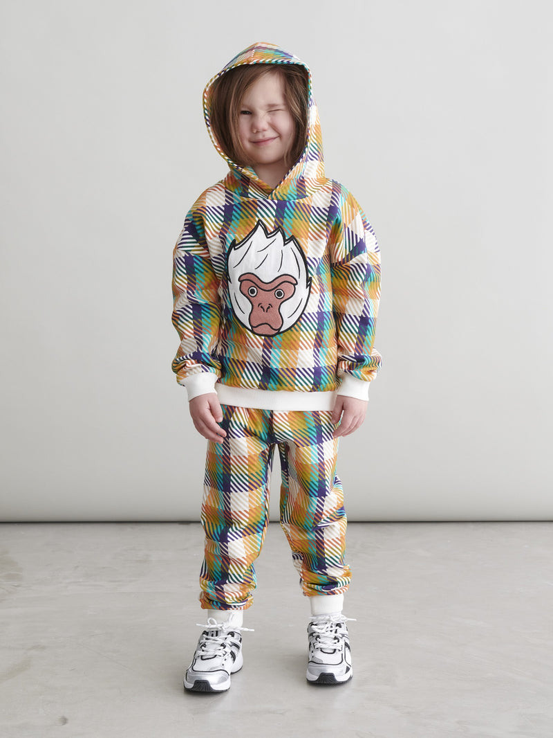 Plaid Snow Monkey -huppari