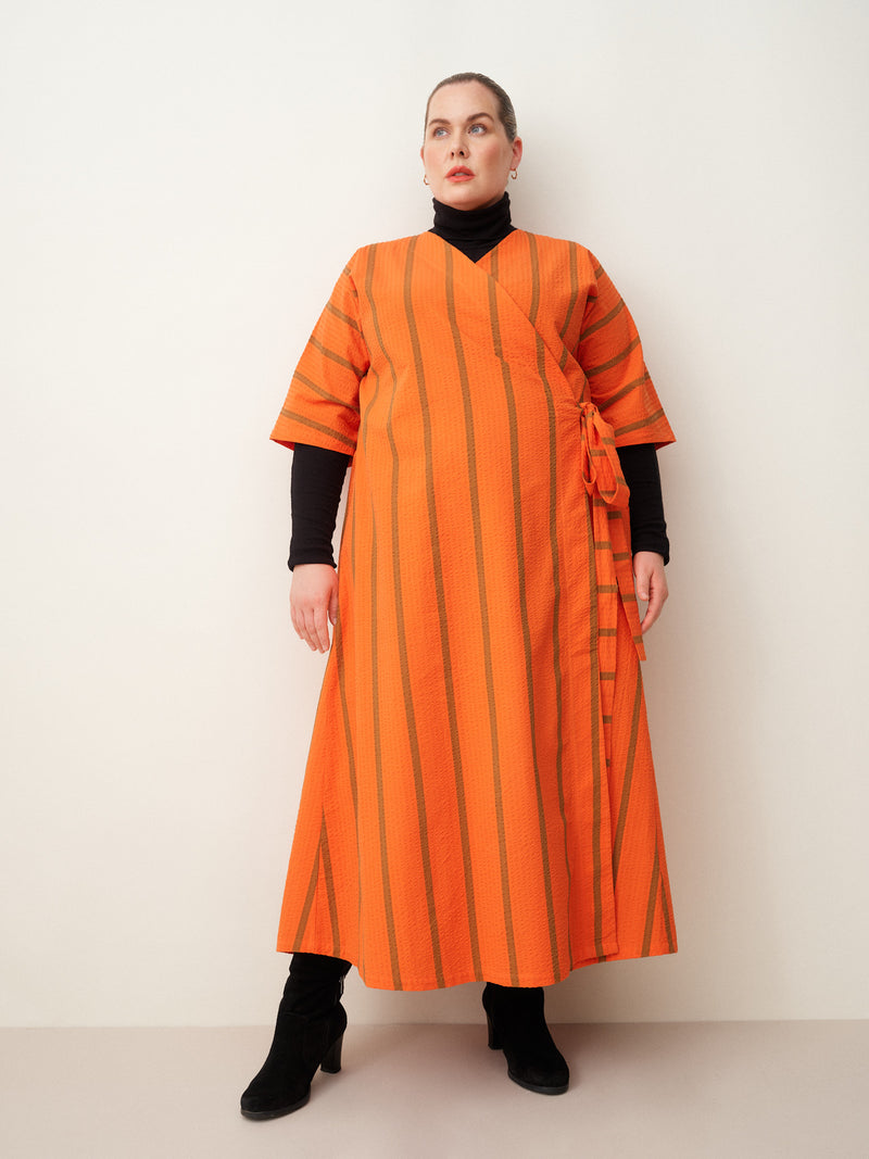 Ava seersucker kietaisumekko, Scarlett