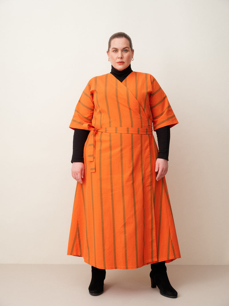 Ava seersucker kietaisumekko, Scarlett