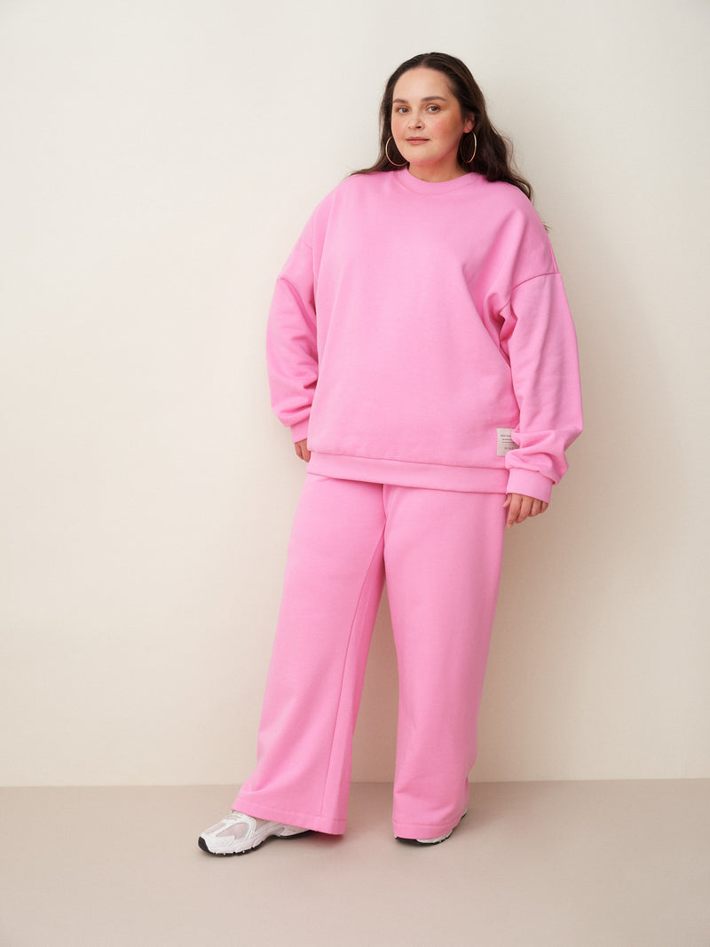 Superpower oversize-collegepaita,  More Pink