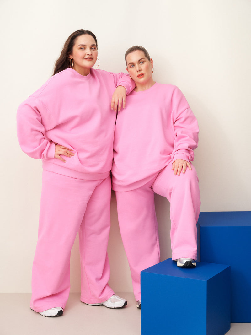 Superpower oversize-collegepaita,  More Pink
