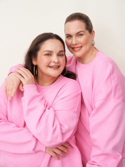 Superpower oversize-collegepaita,  More Pink