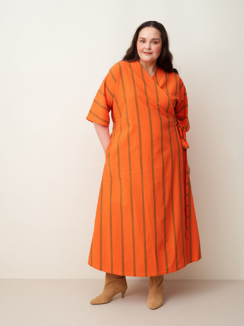Ava seersucker kietaisumekko, Scarlett