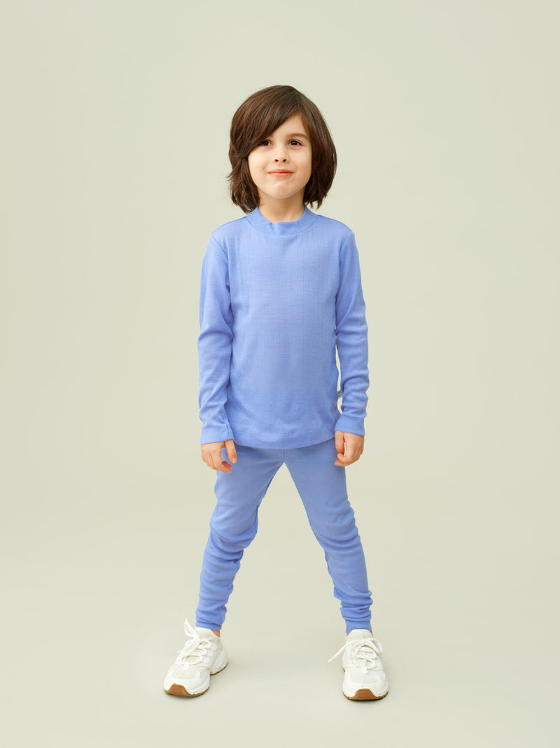 Merino-leggingsit, sky blue