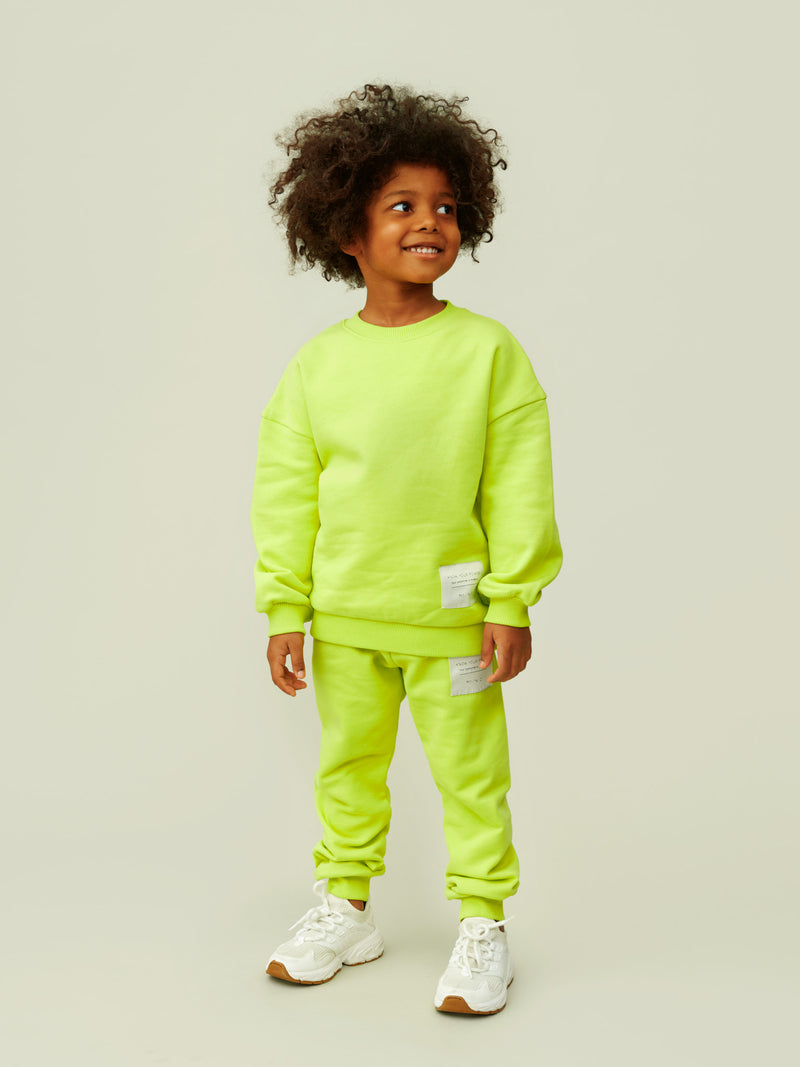 Superpower-collegehousut, lime