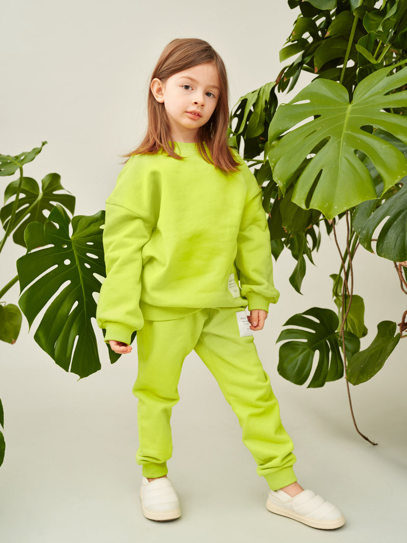 Superpower-collegehousut, lime