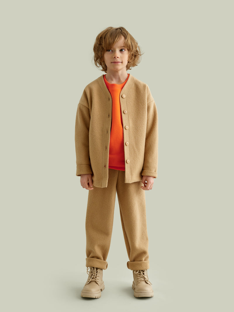 Boiled Wool -housut, beige