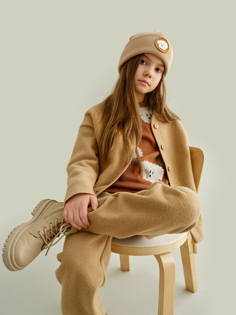 Boiled Wool -takki, beige