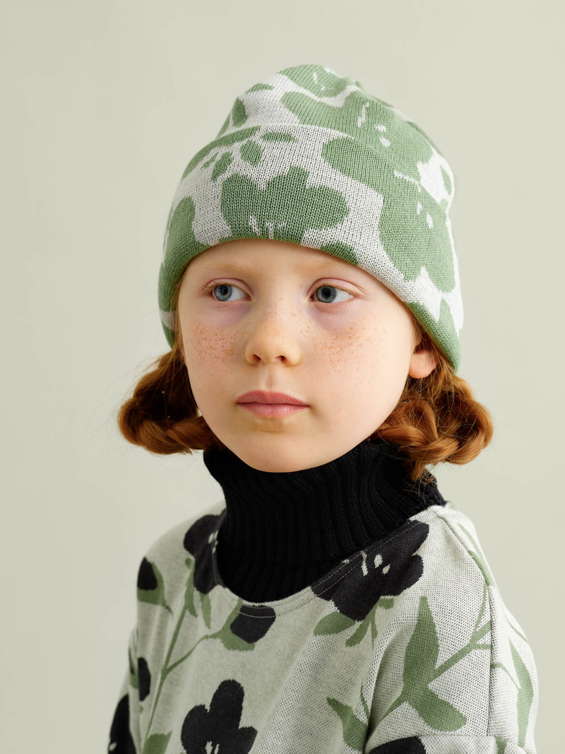 Blossoms jacquard-pipo, sage