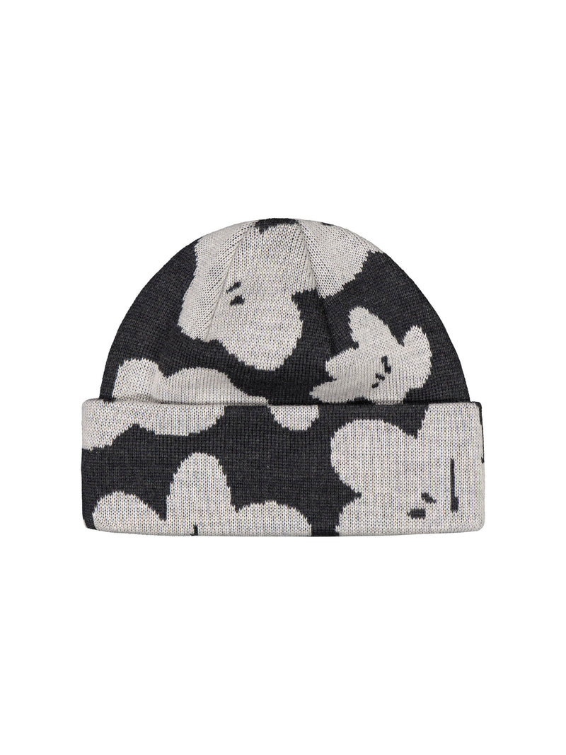 Blossoms jacquard-pipo, dark grey