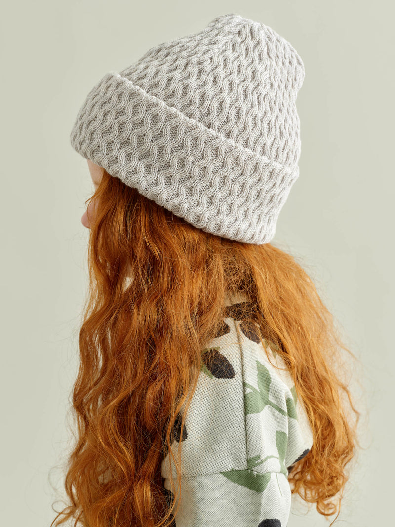 Honeycomb-pipo, pearl grey
