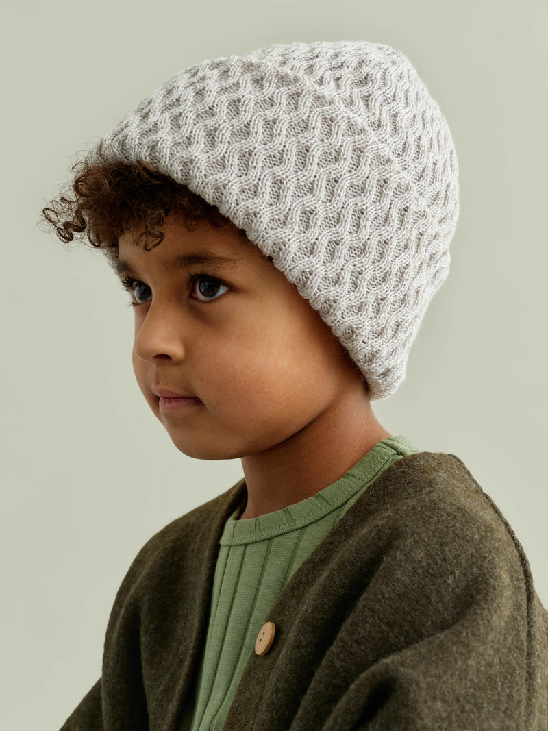 Honeycomb-pipo, pearl grey