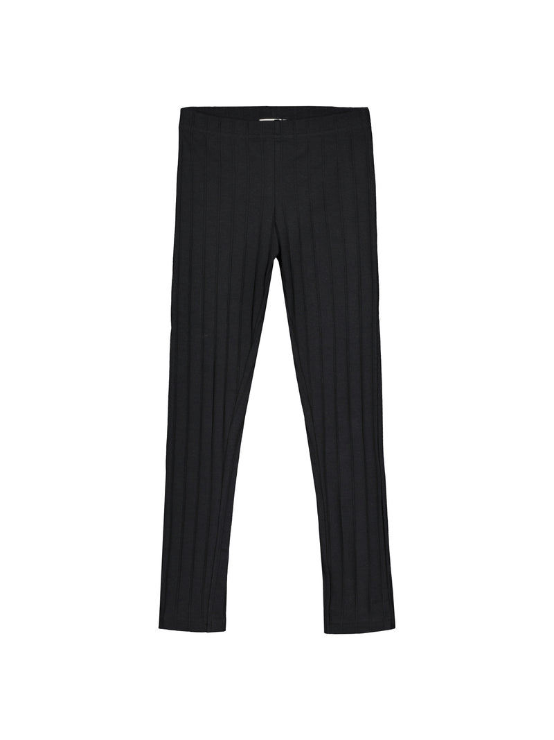 Leveä ribbi -leggingsit, ash black