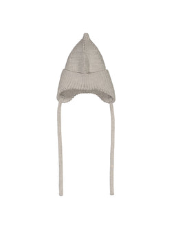 Pointy-pipo nauhoilla, pearl grey