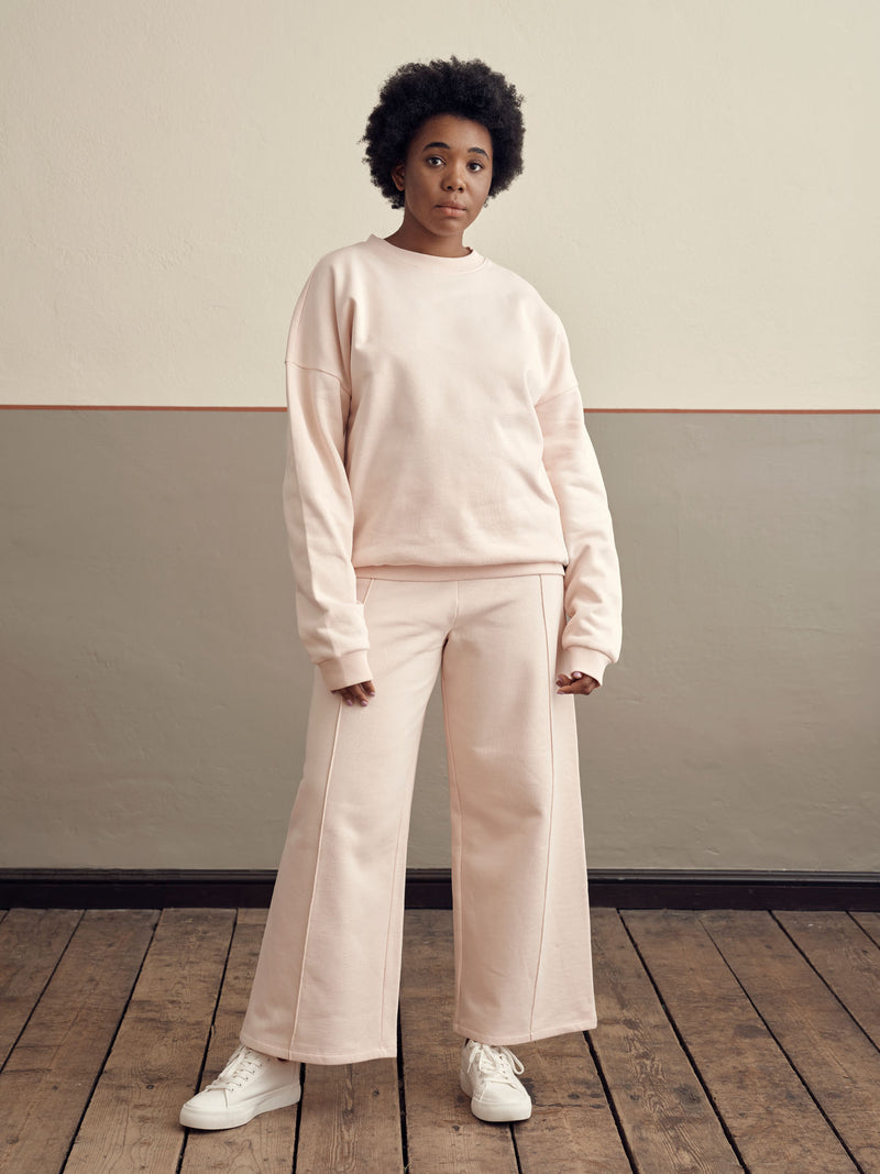 Superpower oversize-collegepaita, pearl blush