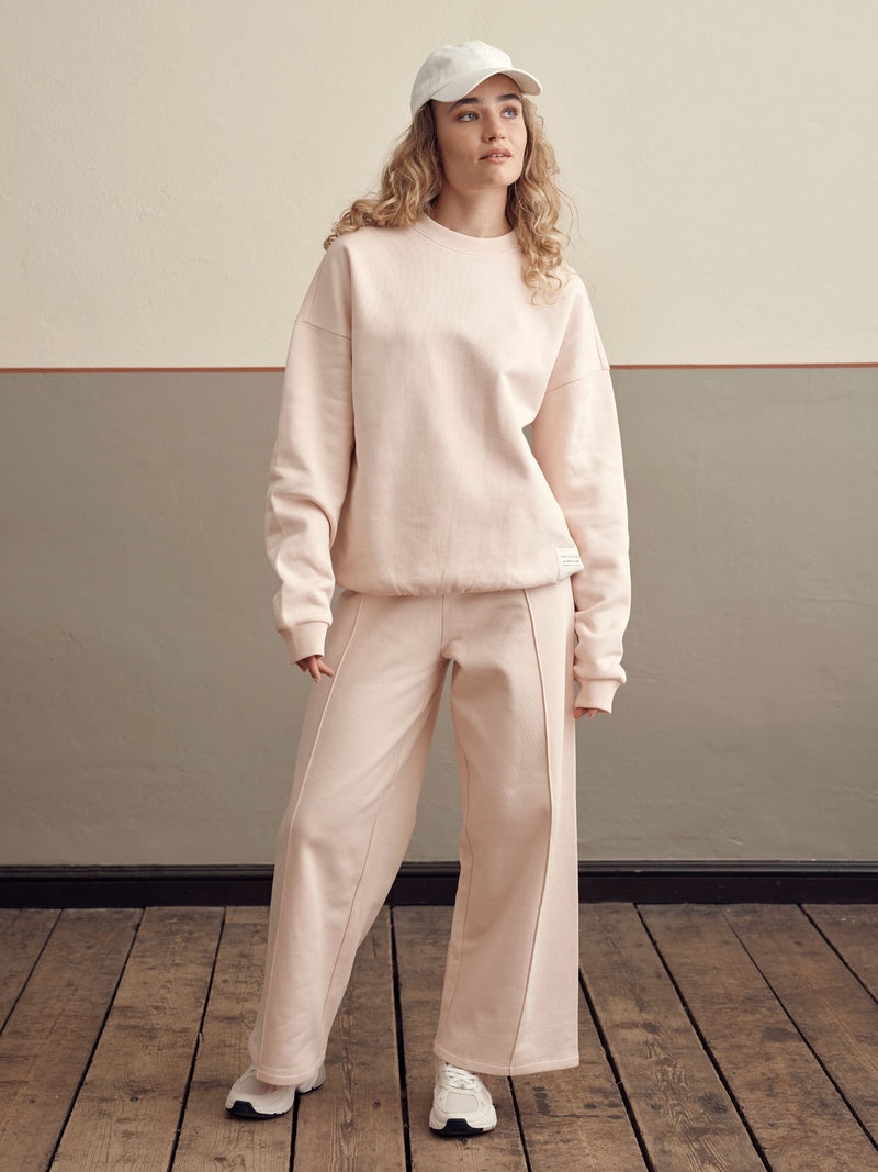 Superpower oversize-collegepaita, pearl blush