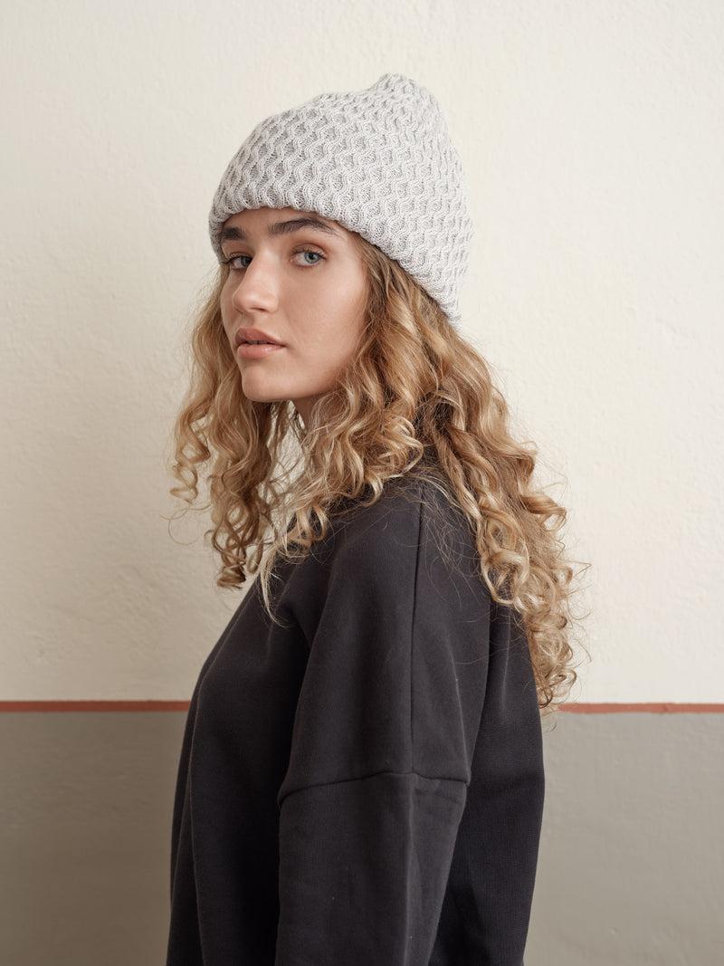 Honeycomb-pipo, pearl grey