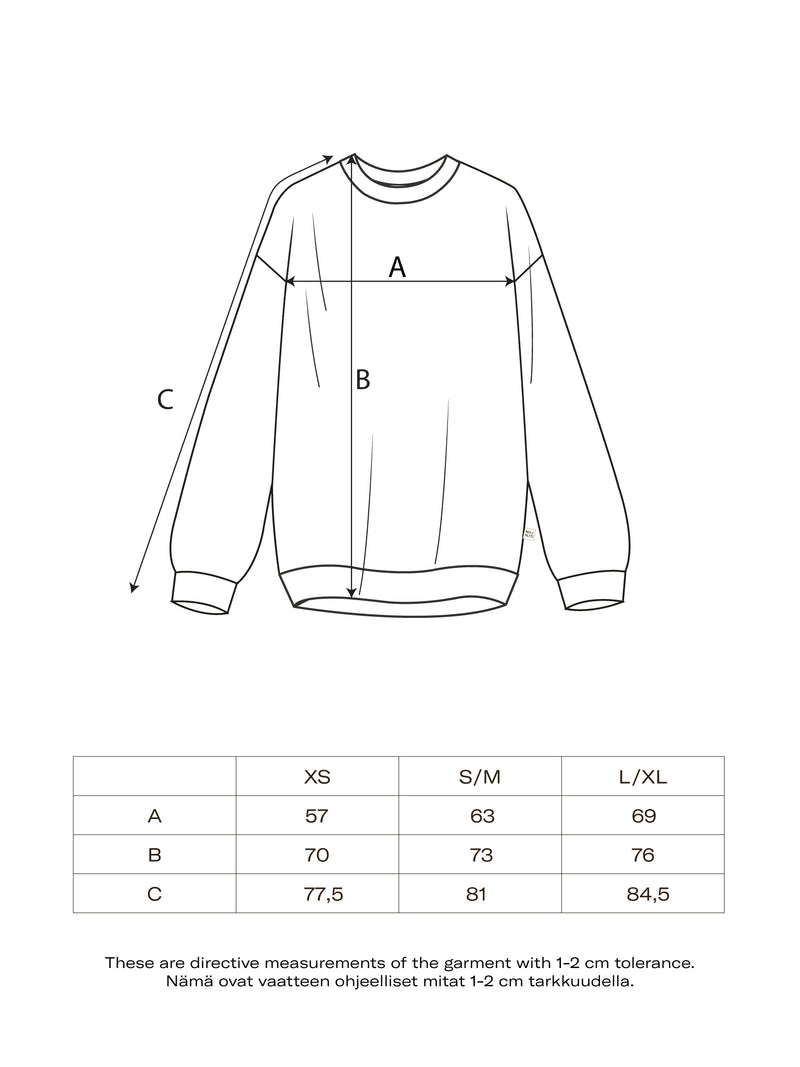 Superpower oversize-collegepaita, pearl blush